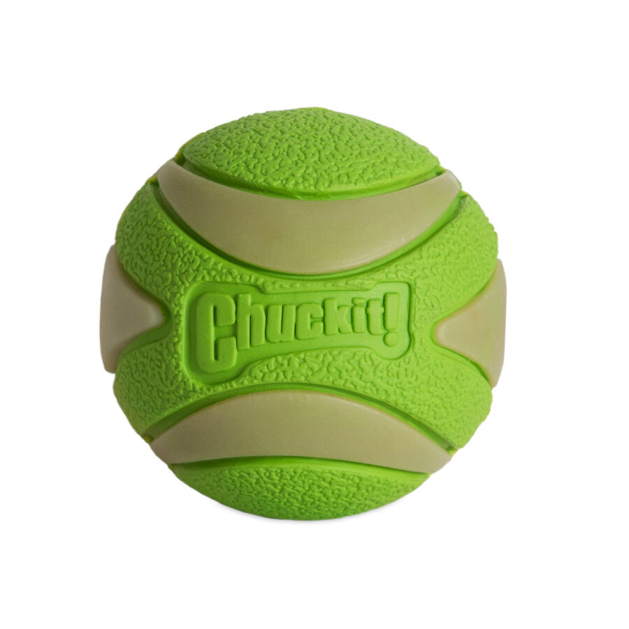 Chuckit! Max Glow Ultra Squeaker Pelota con Brillo para perros, , large indicador imagen numero 1